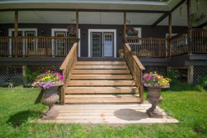 Cottage porch steps
