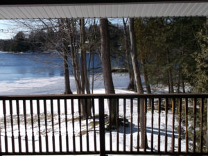Winter porch view